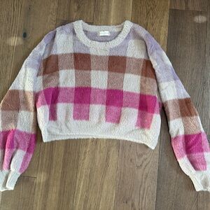 Altar’d State Plaid Women's Sweater